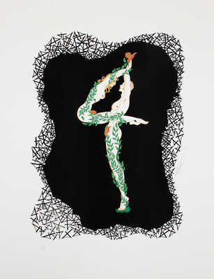 Эрте (Тыртов Роман Петрович). «Цифра 4» из серии «Цифры»